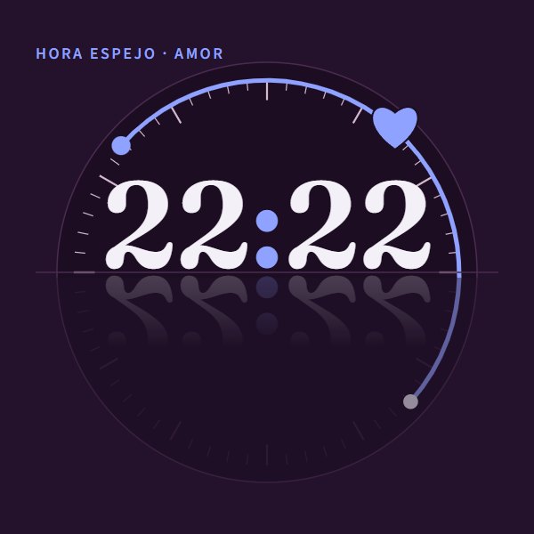 Hora espejo · amor 22:22 · amor